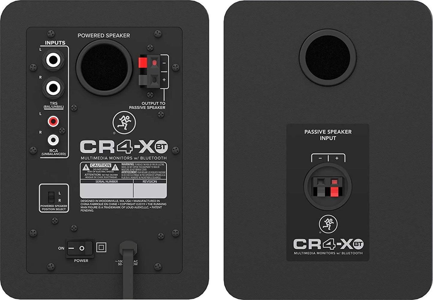 Mackie CR4-XBT 4" Monitor Speakers with Bluetooth (Pair)
