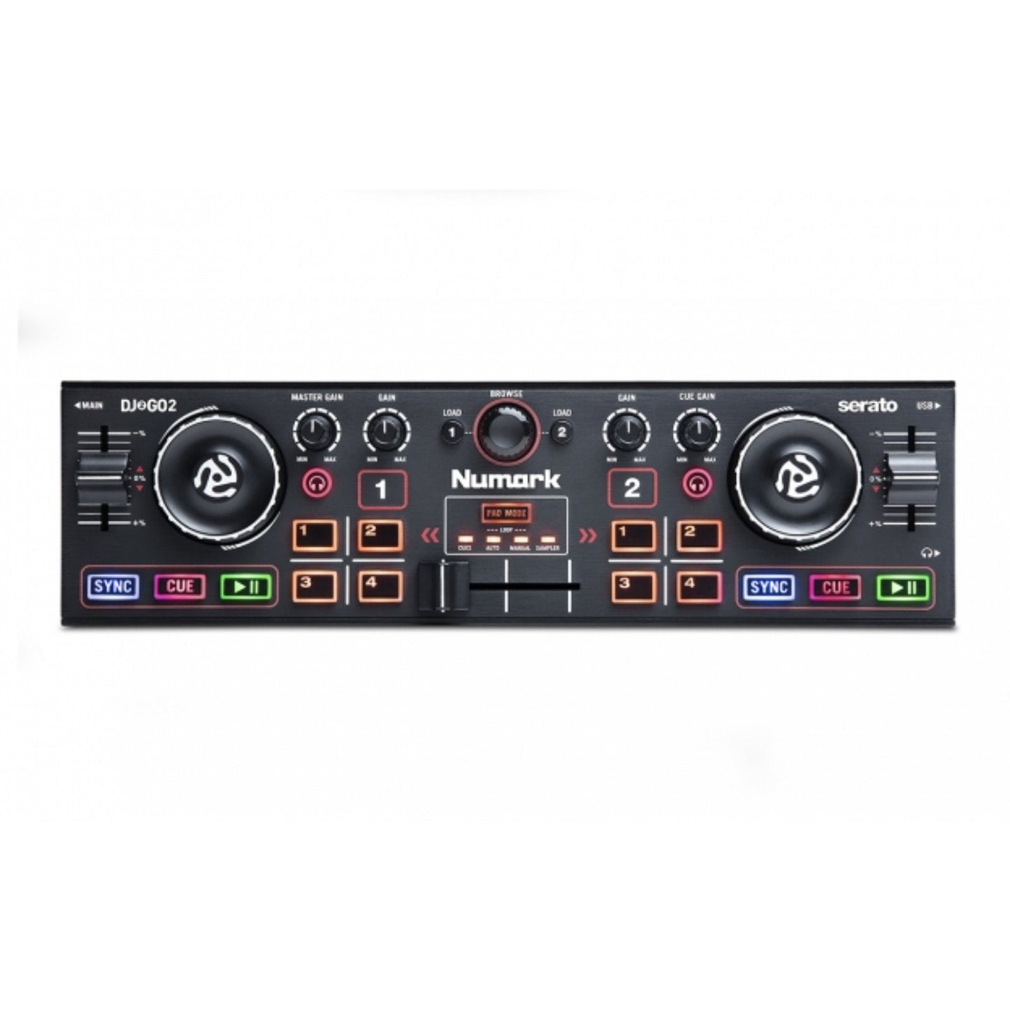Numark DJ2GO2
Pocket DJ Controller with Audio Interface