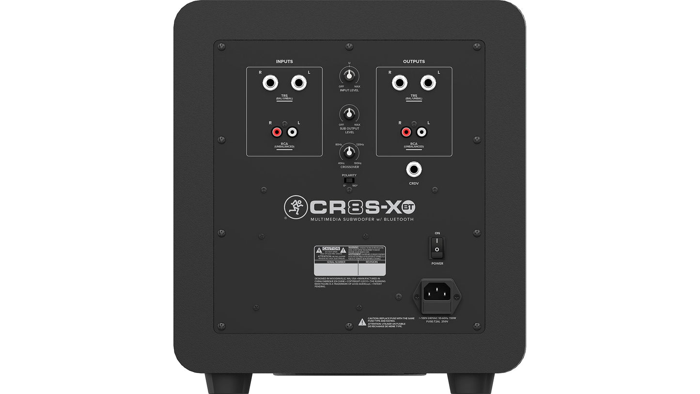 Mackie CR8S-XBT 8" Multimedia Subwoofer with Bluetooth and CRDV