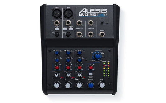 Alesis MultiMix 4 USB FX 4-Channel Mixer with Effects & USB Audio Interface