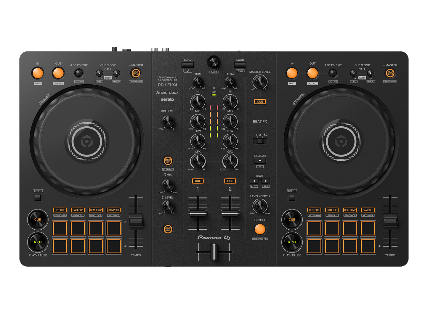 DDJ-FLX4 - 2-channel DJ controller for multiple DJ applications